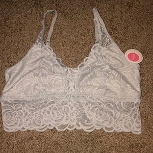 light gray bralette